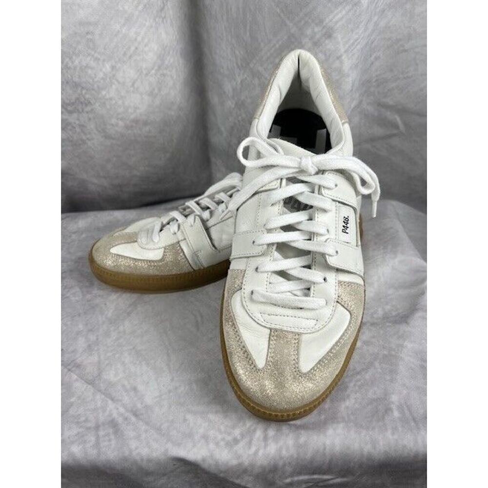 P448 Monza Sneaker Glitter White Womens Size US 9, EU 40 - Picture 7 of 9